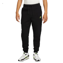 Nike Tech Fleece Broek Zwart groen logo (DV0538-010)